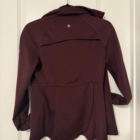 Apana Burgundy Full-Zip Athletic Jacket Size XS - Picture 3 of 9